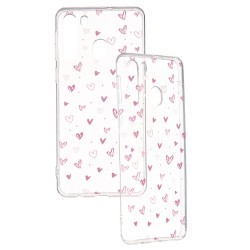 Funda Dibujo Corazones para Samsung Galaxy A21