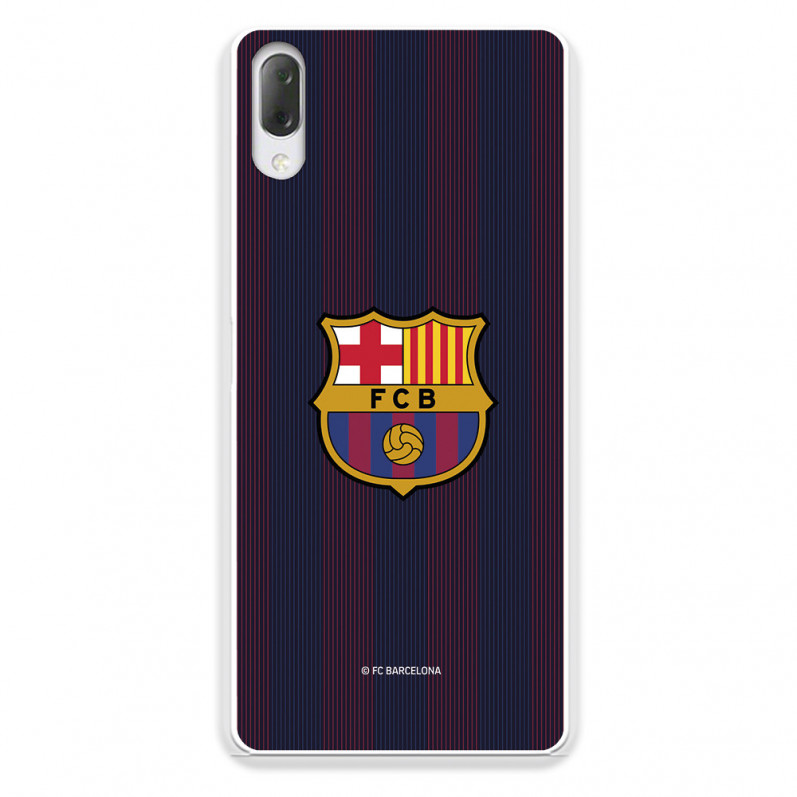 Coque pour Sony Xperia L3 du FC Barcelone Lignes Blaugrana - Licence Officielle du FC Barcelone