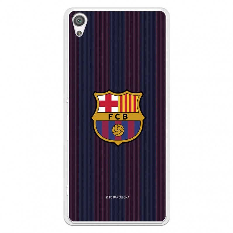 Coque pour Sony Xperia XA du FC Barcelone Lignes Blaugrana - Licence Officielle du FC Barcelone