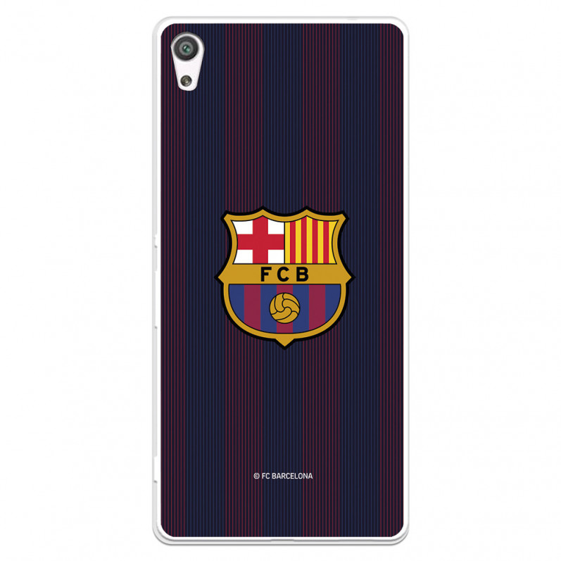 Coque pour Sony Xperia XA Ultra du FC Barcelone Lignes Blaugrana - Licence Officielle du FC Barcelone