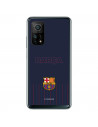 Coque pour Xiaomi Mi 10T Pro du FC Barcelone Barsa Fond Bleu - Licence Officielle du FC Barcelone