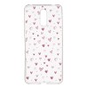 Funda Dibujo Corazones para Alcatel 1X 2019