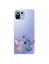 Funda para Xiaomi Mi 11 Lite Oficial de Disney Angel & Stitch Beso - Lilo & Stitch