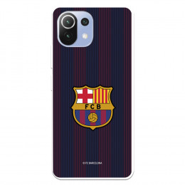 Funda para Xiaomi Mi 11 Lite del Barcelona Rayas Blaugrana - Licencia Oficial FC Barcelona