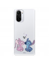 Funda para Xiaomi Poco F3 Oficial de Disney Angel & Stitch Beso - Lilo & Stitch