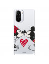 Funda para Xiaomi Poco F3 Oficial de Disney Mickey y Minnie Beso - Clásicos Disney