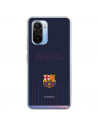 Funda para Xiaomi Mi 11i del Barcelona Barsa Fondo Azul - Licencia Oficial FC Barcelona