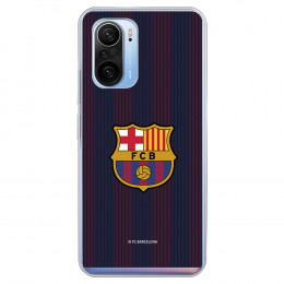 Funda para Xiaomi Mi 11i del Barcelona Rayas Blaugrana - Licencia Oficial FC Barcelona
