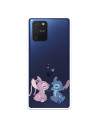 Fundaara Samsung Galaxy S10 Lite Oficial de Disney Angel & Stitch Beso - Lilo & Stitch