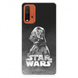 Funda para Xiaomi Redmi 9T Oficial de Star Wars Darth Vader Fondo negro - Star Wars