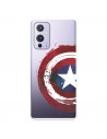 Funda para OnePlus 9 Oficial de Marvel Capitán América Escudo Transparente - Marvel