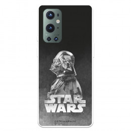 Funda para OnePlus 9 Pro Oficial de Star Wars Darth Vader Fondo negro - Star Wars