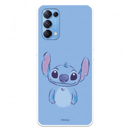 Funda para Oppo Find X3 Lite Oficial de Disney Stitch Azul - Lilo & Stitch