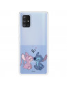 Funda para Samsung Galaxy A71 5G Oficial de Disney Angel & Stitch Beso - Lilo & Stitch