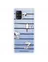 Funda para Samsung Galaxy A71 5G Oficial de Peanuts Snoopy rayas - Snoopy