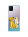 Coque pour Samsung Galaxy A81 Officielle de Disney Simba et Nala Silhouette - Le Roi Lion