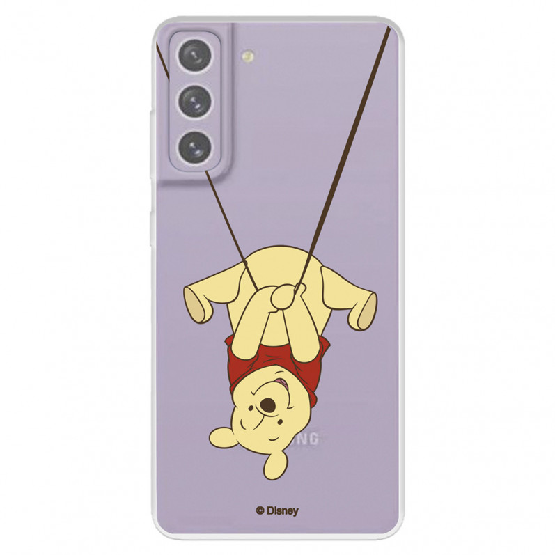 Funda para Samsung Galaxy S21 FE Oficial de Disney Winnie  Columpio - Winnie The Pooh